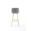 Ensemble de 30 tabourets de bar de 30 po avec tabouret de comptoir en velours chromé-1228397059-1228397062