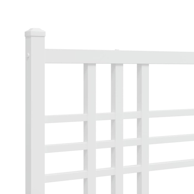 Esosa Metal Open-Frame Bed, White, Extra-long Twin
