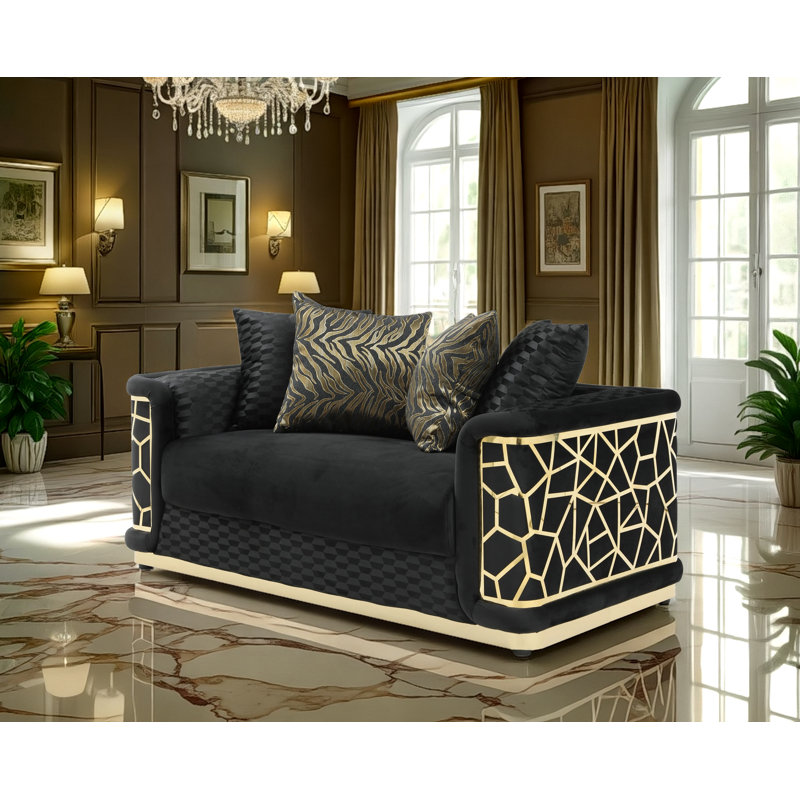 Causeuse Bedale, Noir