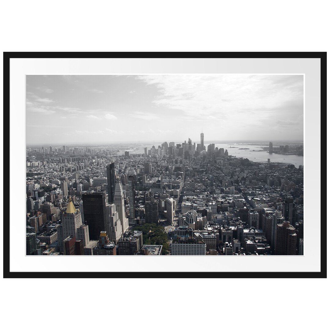 Gerahmtes Poster New York City Panorama