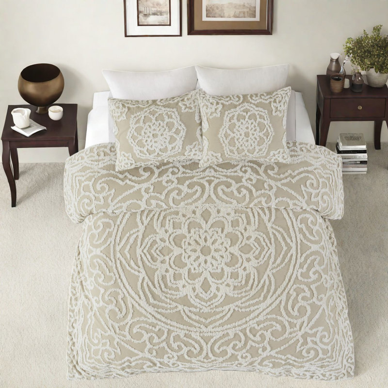 Ensembles de literie très grand en coton touffeté, Boho Shabby Chic pour la chambre à coucher