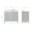 Ensemble de meuble-lavabo simple 43 po Cambridge-1059595105