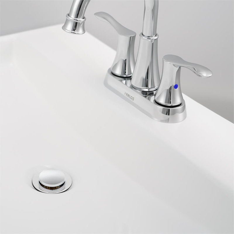 Drain escamotable de lavabo de salle de bain sans trop-plein, Chrome poli