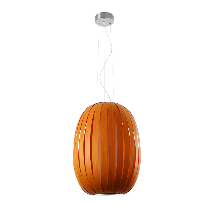 Pod 1 - Light Pendant, 24" H x 20.8" W x 20.8" D, E26 Base, Orange