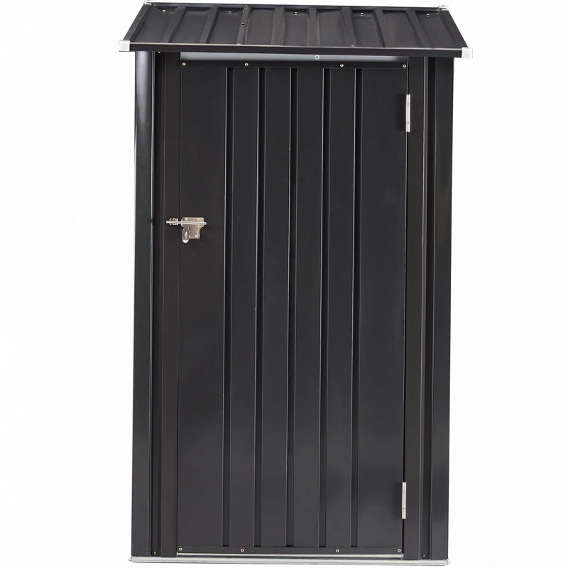 Outdoor Storage Shed, 3 x 3 FT Metal Steel Garden Shed with Single Lockable Door, Small Shed Outdoor Steel Utility Tool Shed for Backyard Patio Garden Lawn