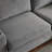 Pull-Out Chenille Queen Sofa Bed With Memory Foam Mattress-1257220724