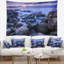 Tapisserie seascape rocky en mer au matin-28486970
