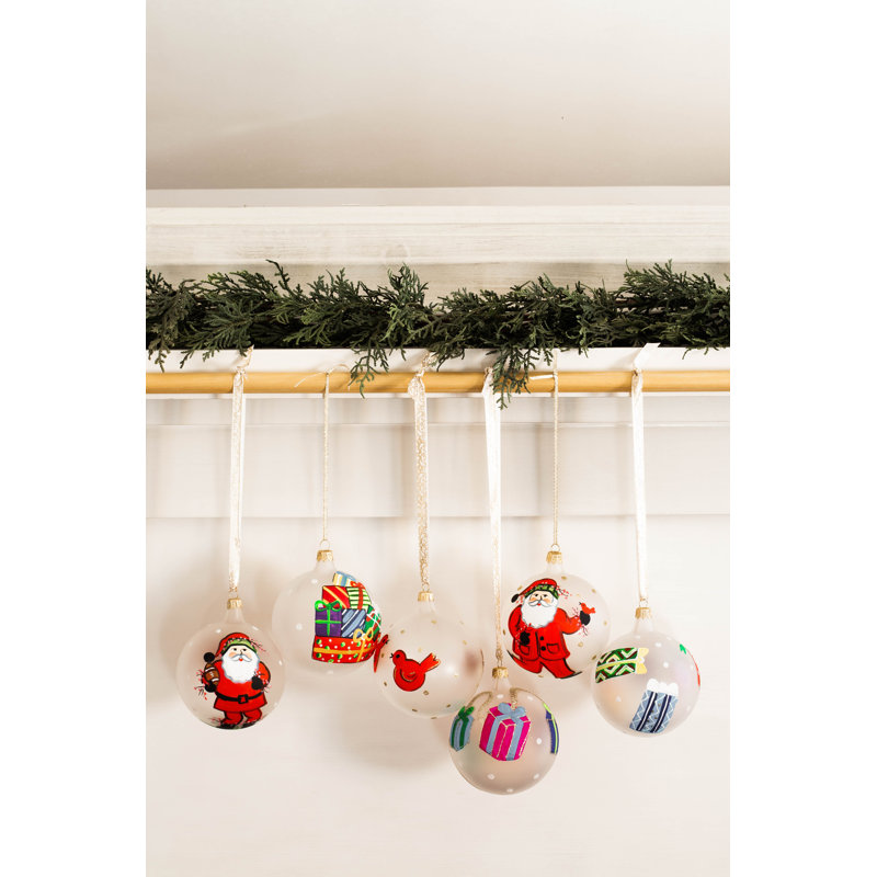 ORNAMENTS 4'' Glass Ball Ornament