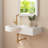 30'' x 18'' White Rectangular Vitreous China Wall Mount Bathroom Sink with Faucet Hole
