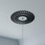 38 po x 38 po x 14 1/8 po x P 1 po, médaillon de plafond en PVC de qualité architecturale, noir-40714767-40714774