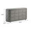 Commode, velours gris