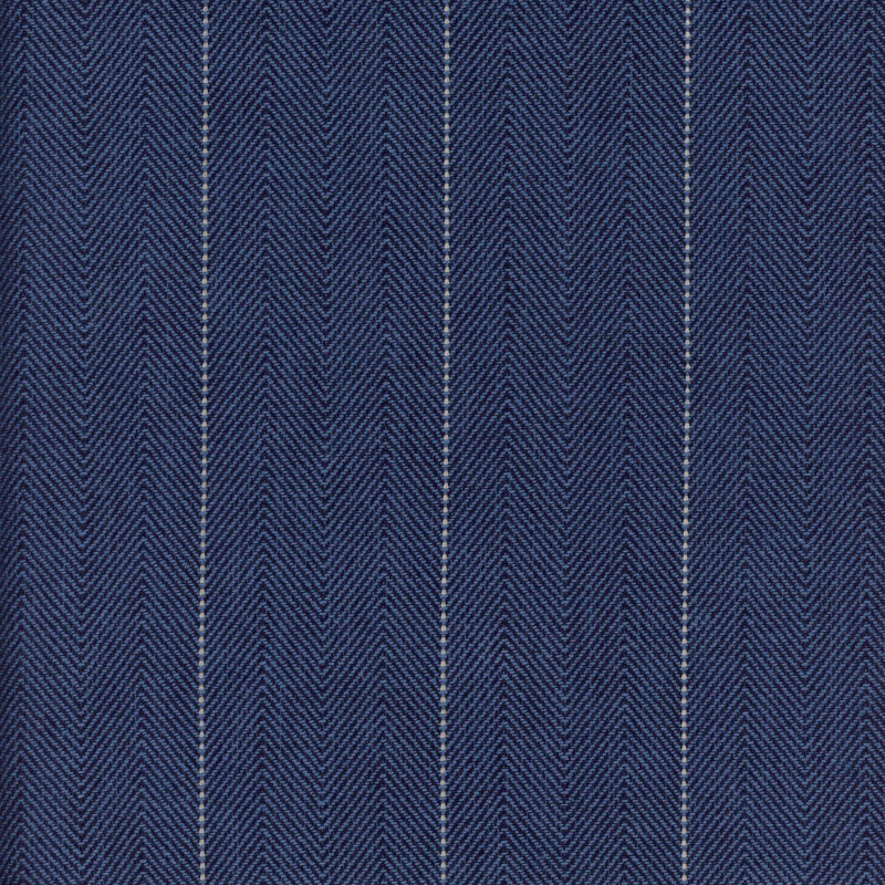 Copley Stripe 100% Cotton Fabric, Cobalt