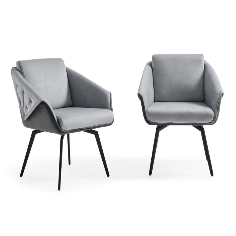 Scally Jess Dining Armchair, Black, Gray