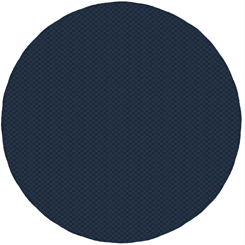 Tapis touffeté indigo, Rond 60 po