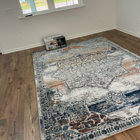 Langley Street Weingartner Machine Woven Performance Multicolor Rug ...