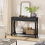 Console avec 2 tiroirs, table basse avec tablette de rangement, table d'appoint en bois-106000298