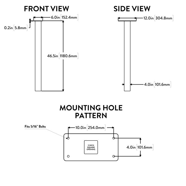 Dimensions du produit