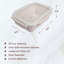 33,5 oz. Contenant alimentaire en céramique Brixton avec couvercle en verre-103489997