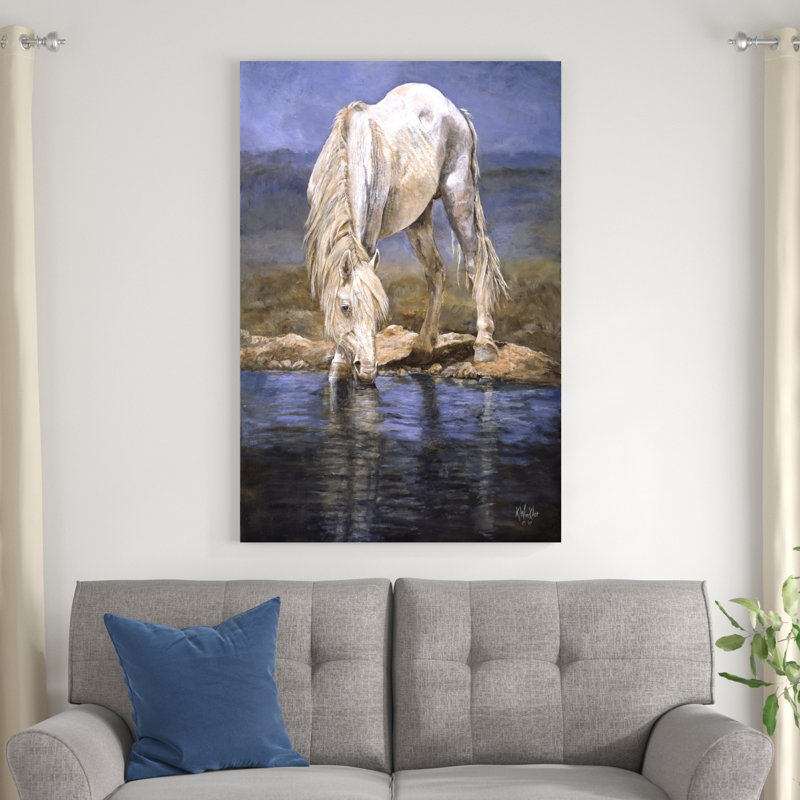 Rhapsodie en bleu, H 48 po x l 32 po x P 1,25 po
