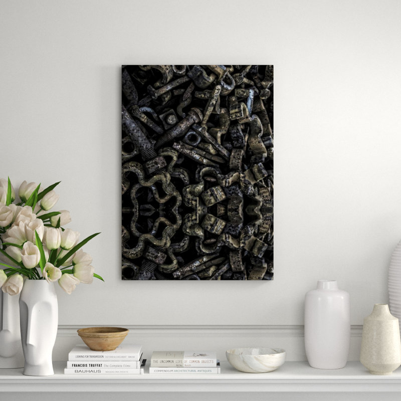 Spare Parts I Print by Mitchell Bloch, 34" H x 24" W x 1.5" D, Glass Coat