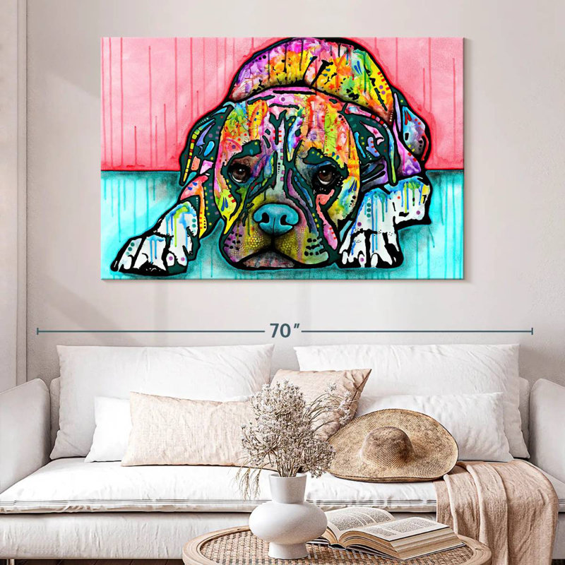Brampt Lying Boxer, 34" H x 51" W