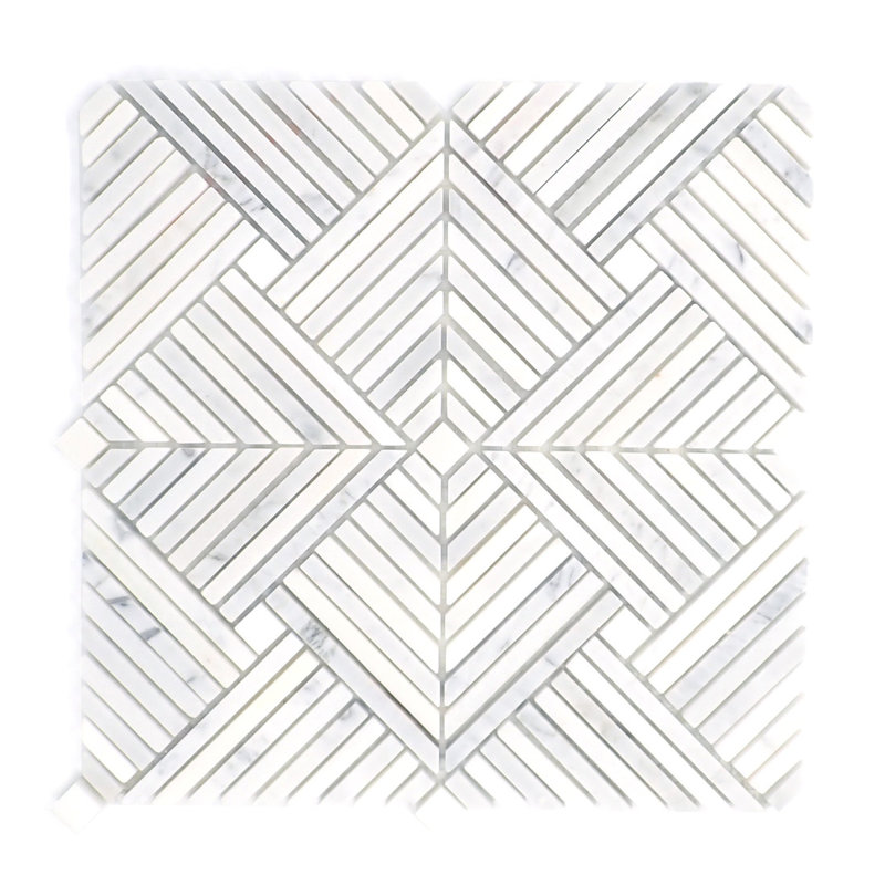 Alluro Plc Silver 9 in. x 9 in. Polished Marble Floor and Wall Tile (5.64 sq. ft./Case), Silver