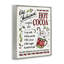 «Old Fashioned Hot Cocoa Holiday Instructions de cuisson», estampe numérique encadrée noire par Anne Tavoletti-105256463-105256465