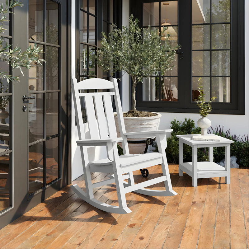 Fauteuil inclinable blanc classique pour la détente