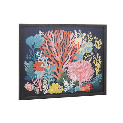 Bright Coral Underwater Ocean by The Creative Bunch Studio Framed Wall Art Print
