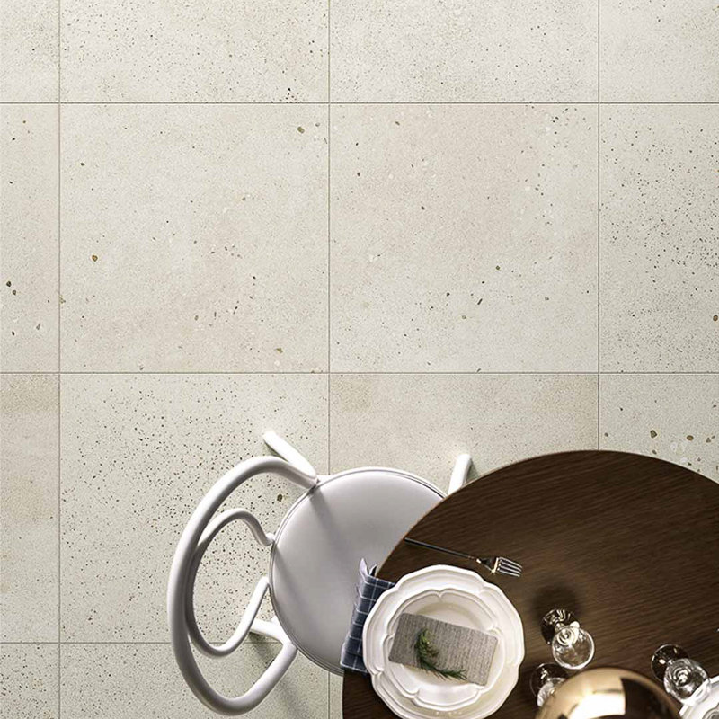 Cocci 24" x 24" Italian Floor Tiles, Calce Limestone
