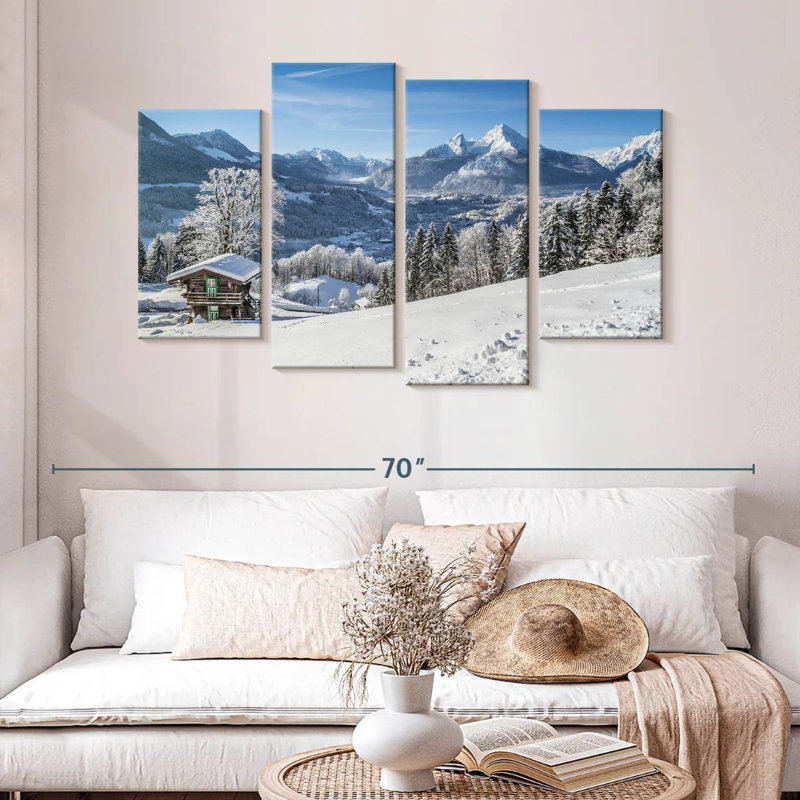 Alvord Winter dans les Alpes bavaroises, H 32 po x l 52 po