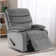 Swivel Rocker Recliner Chair in Velvet, Compact Modern Design Recliners for Small Spaces with Plush Comfort