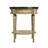 Aleix 22 in. W Round Wood 1 Drawer Side Table, Antique Beige-97647336