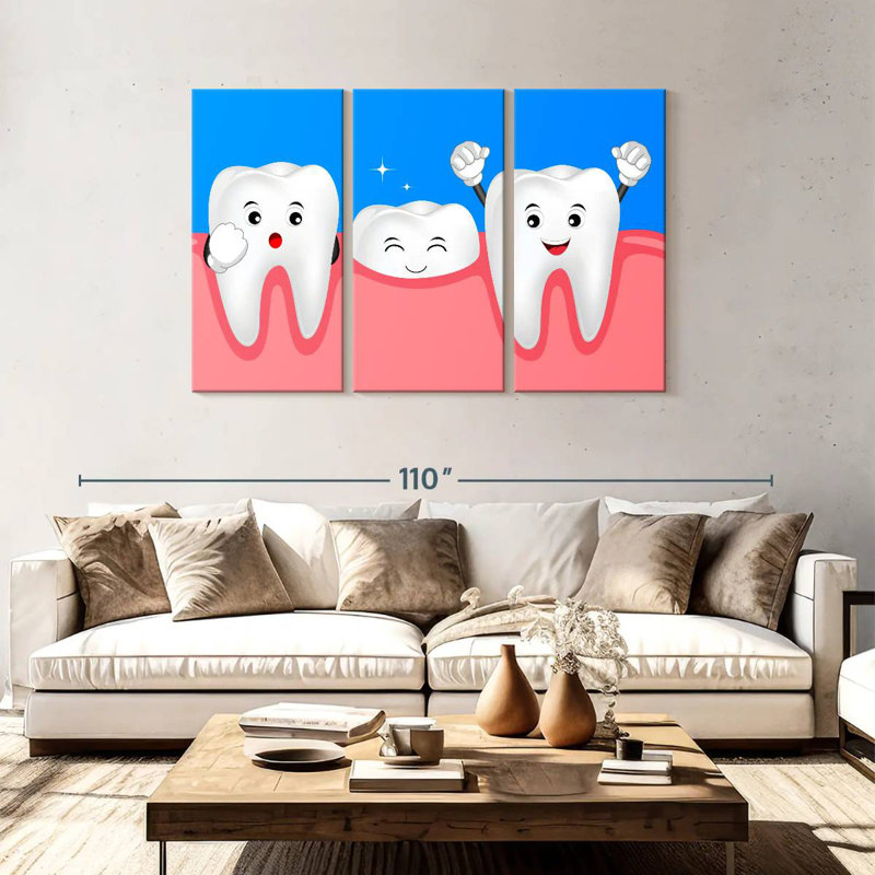 Caricature d'Alcaraz New Tooth, H 48 po x l 74 po