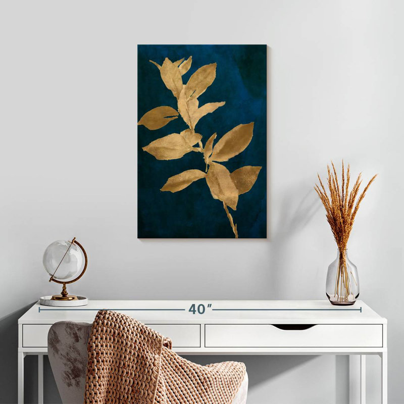Feuilles d'or IV, H 24 po x l 16 po