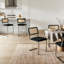 Ensemble de 4 chaises de salle à manger en rotin noir et chrome, chaises de cuisine modernes en bois de style Mid-Century, chaises de salle à manger en canne à dossier en filet, chaise Cesca Design avec pieds en métal chromé-2028106808-2028437263