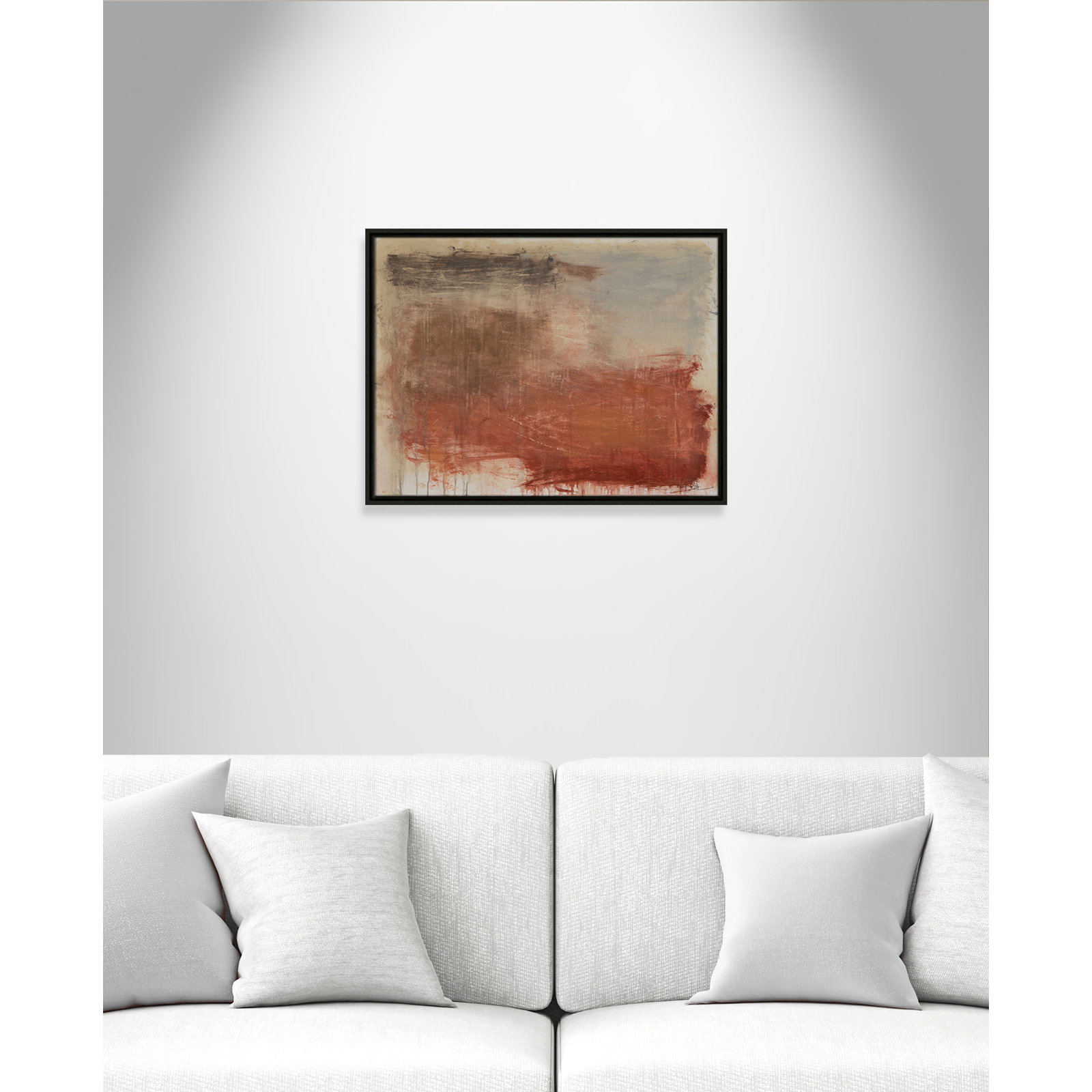 Colin "Autumn Over The Riviera" Print, 19.5" H x 25.5" W, Espresso
