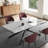 Majour Dining Set 110'' Extendable Retangular Sintered Stone Dining Table with 8 Leather Dining Chairs-1303879295-1303879288