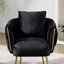 Fauteuil en velours capitonné Elandus-1148992732