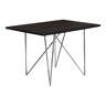 Benjara Kim Dining Table, 48 Inch Rectangular Brown Laminate Top ...