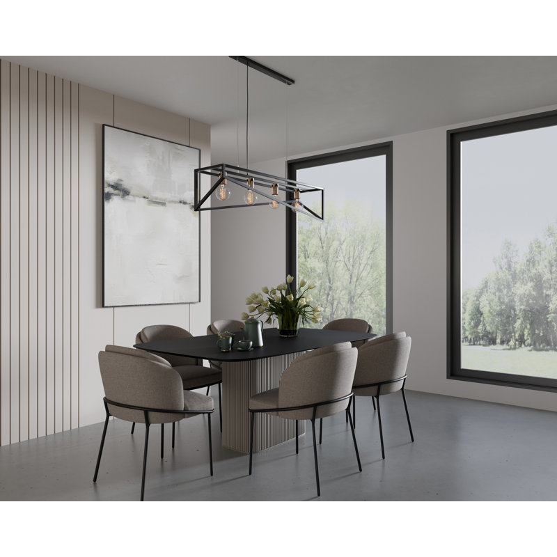 Angelico 4 - Light Pendant, Black/Gold