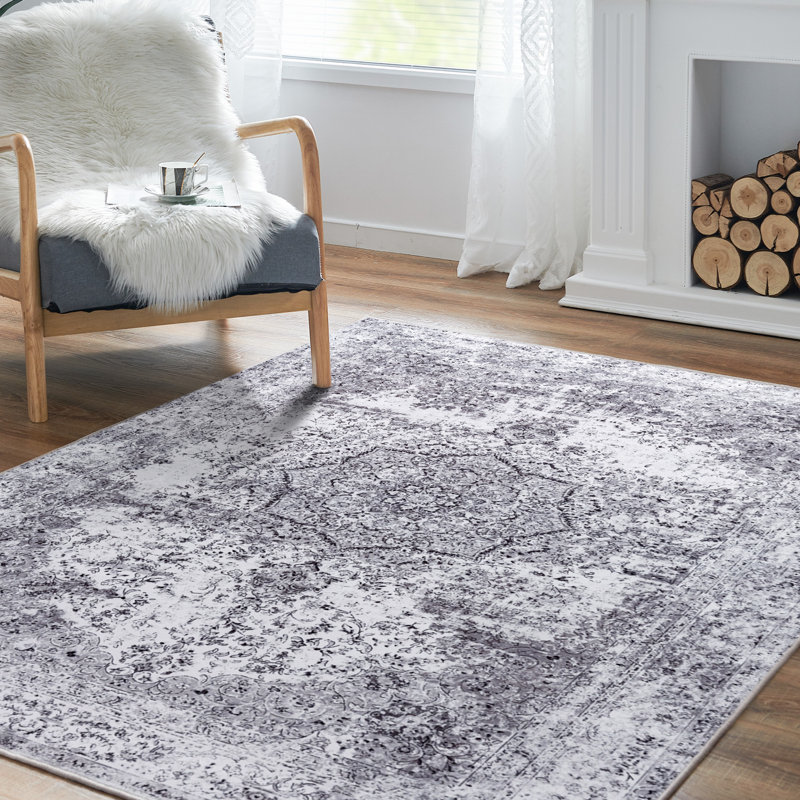 Tapis d'intérieur lavable Pasiak Chenille Mashine, Rectangle 5 pi x 7 pi