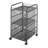 Onyx Mesh Mobile Double File Cart