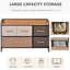Commode pour chambre à coucher, avec coffre de rangement, salon recouvert de lin