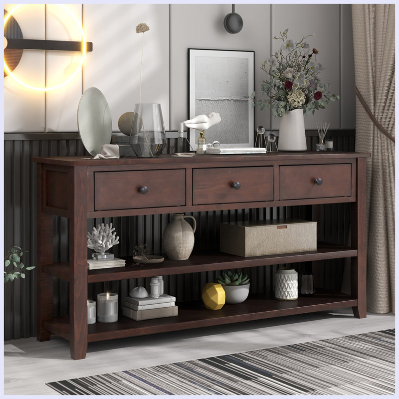 Console rétro avec deux tablettes ouvertes, Espresso, Espresso