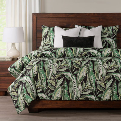 Tropical Print Jungle Green Duvet Cover & Insert Set