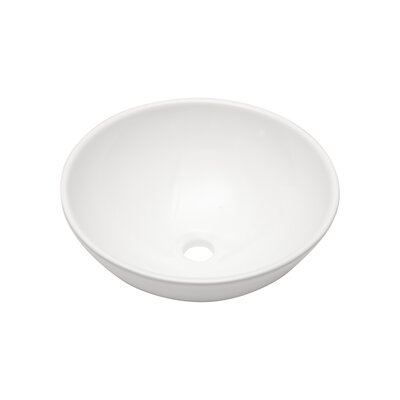 16""L X16""W Round Bathroom Sink Ceramic Vessel Sink Art Basin -  Mocoloo, LMP18-MC-005