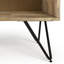 Table de chevet industrielle en bois massif l 20 po avec 1 tiroir, rangement ouvert et pieds en épingle à cheveux Hunter-108257872