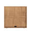Meuble d'appoint de 80 cm avec rangement, buffet cannelé et tablettes ajustables-1457323262