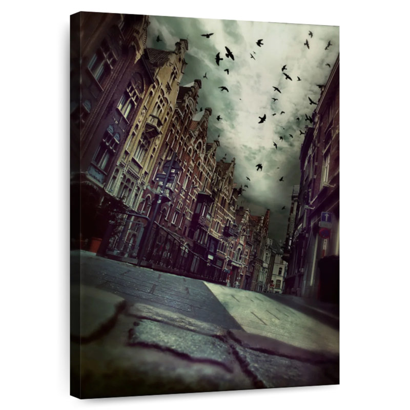 Hitzel Gloomy Street, 48" H x 32" W